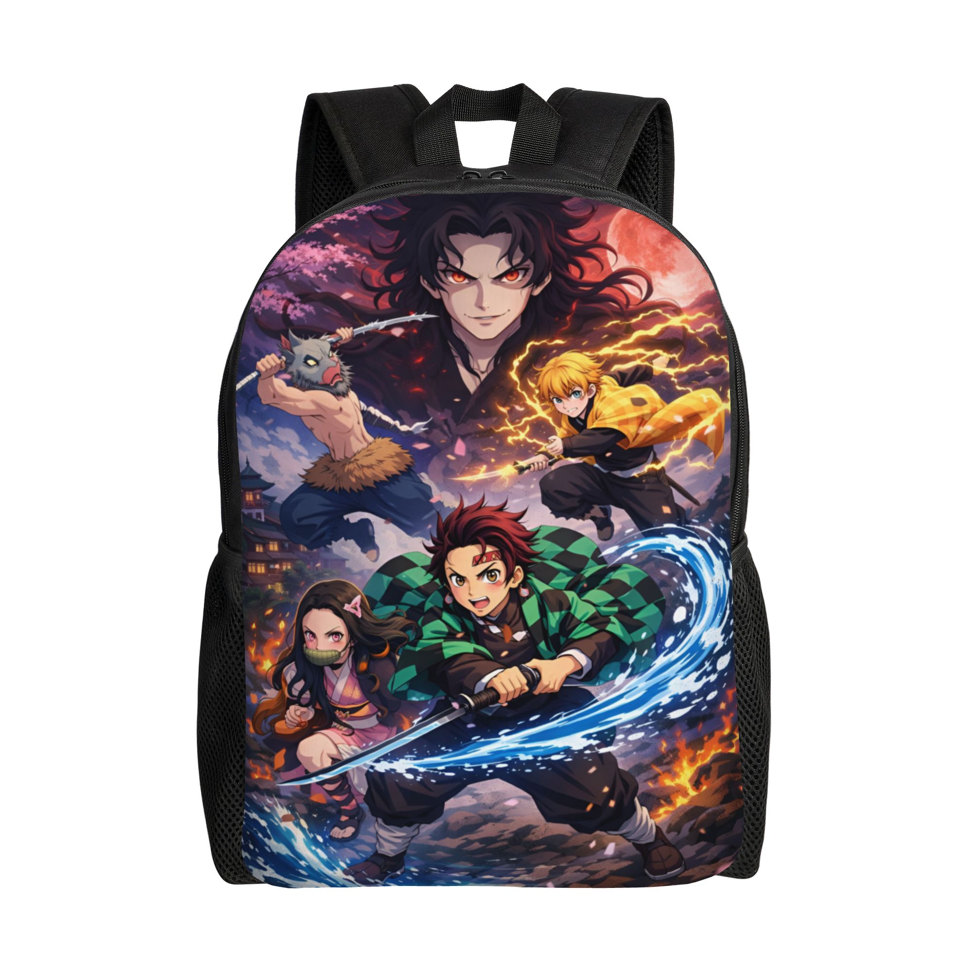 Laptop Accessories Wholesale - กระเป๋าเป้สะพายหลังเดินทาง D-Demons Slayers สำหรับผู้หญิงผู้ชาย กระเป๋าใส่หนังสือแล็ปท็อปสำหรับโรงเรียน Kimetsus