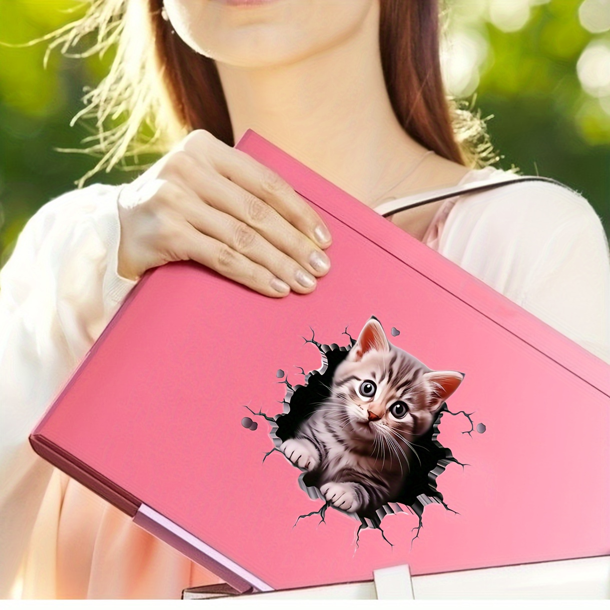 สติ๊กเกอร์ติดรถลายแมวโพลีไวนิล - Laptop Accessories Wholesale บทวิจารณ์และราคา