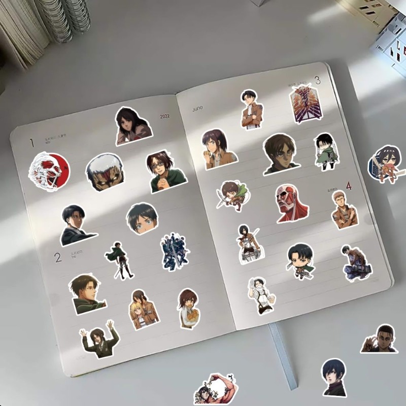 60 ชิ้นสติกเกอร์อนิเมะ Attack  - Laptop Accessories Wholesale บทวิจารณ์และราคา