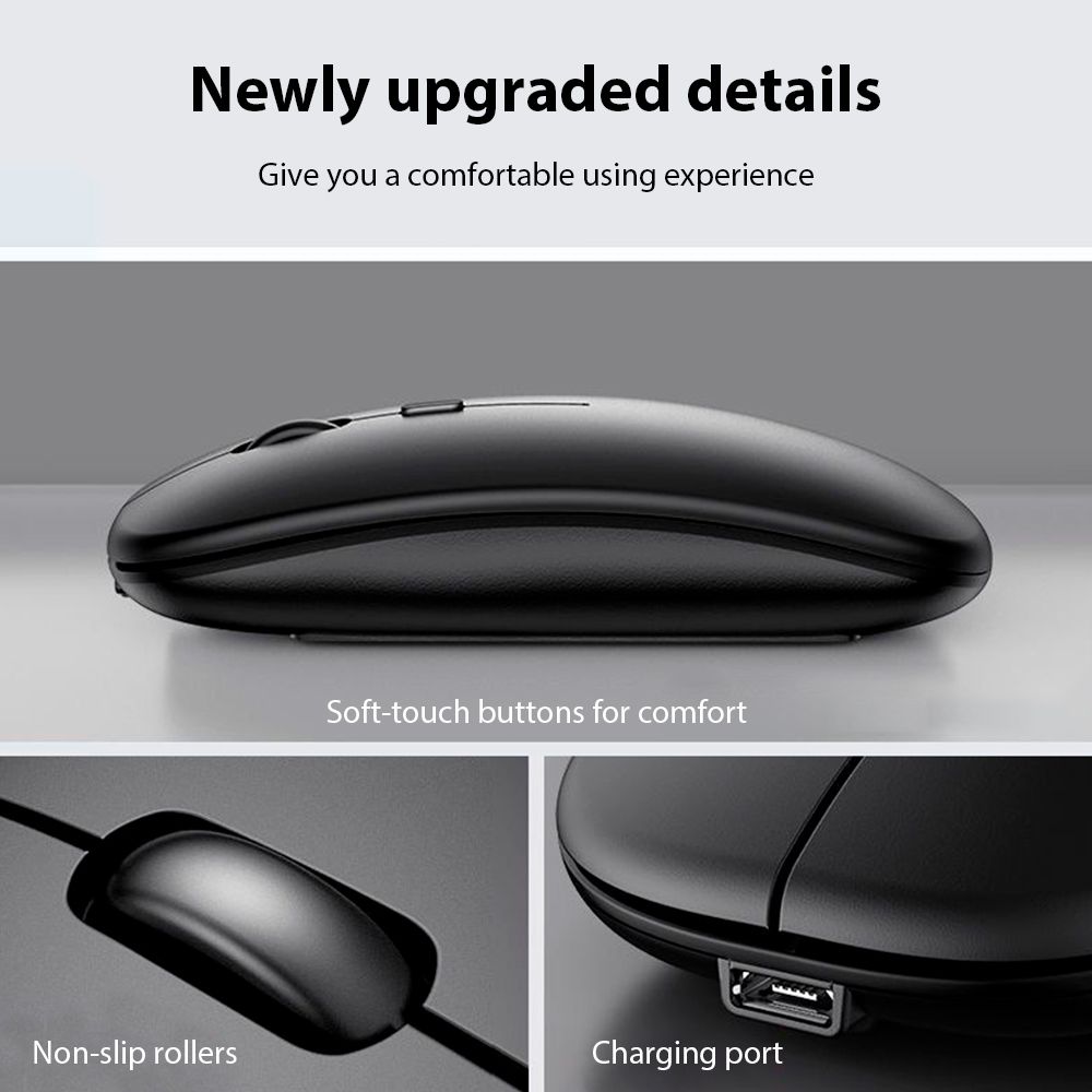 คีย์บอร์ดไร้สาย Bluetooth โทรศ - Mini Wireless Mouse บทวิจารณ์และราคา