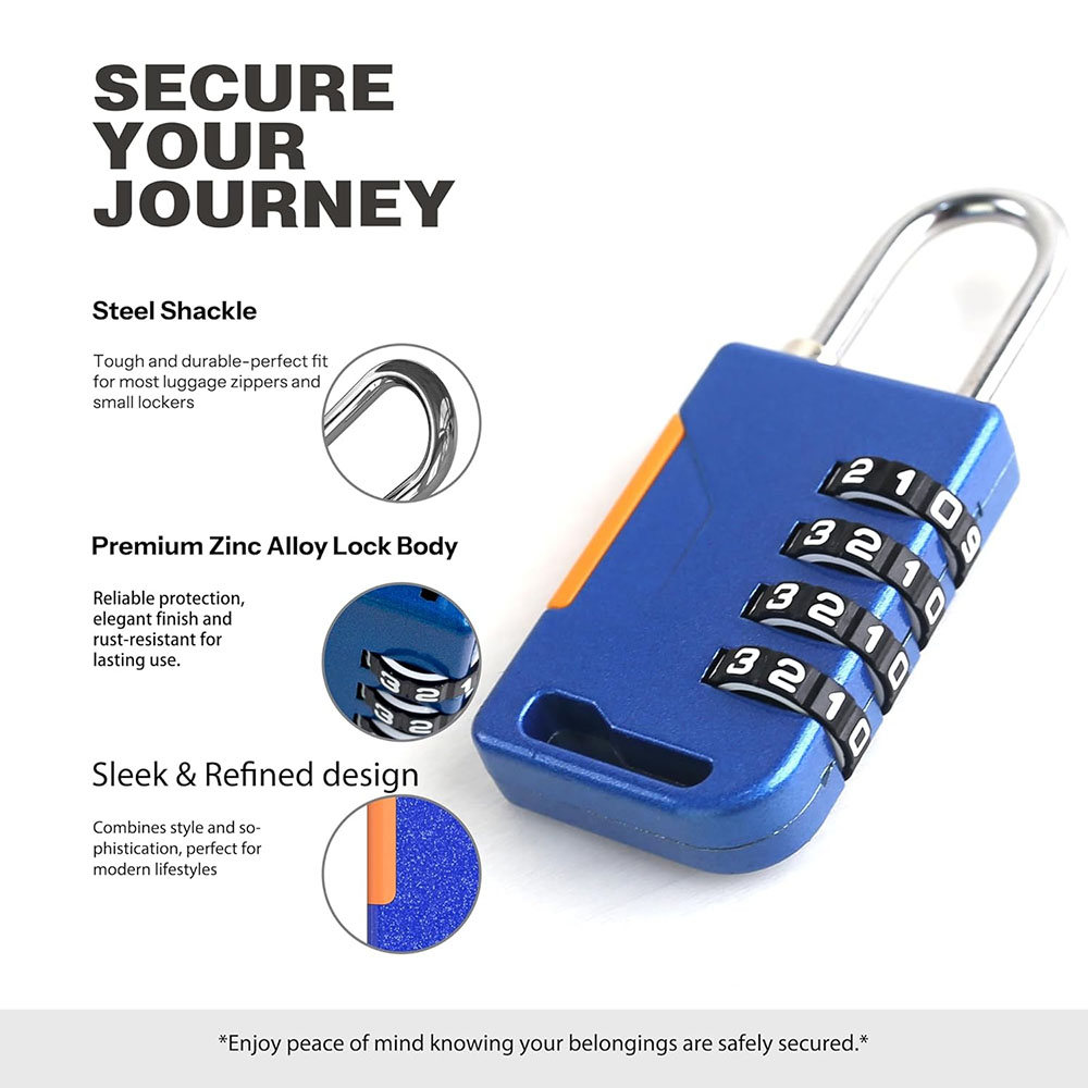 กุญแจรหัส 4 หลัก พร้อมสายเคเบิ - Laptop Backpack Anti Theft บทวิจารณ์และราคา
