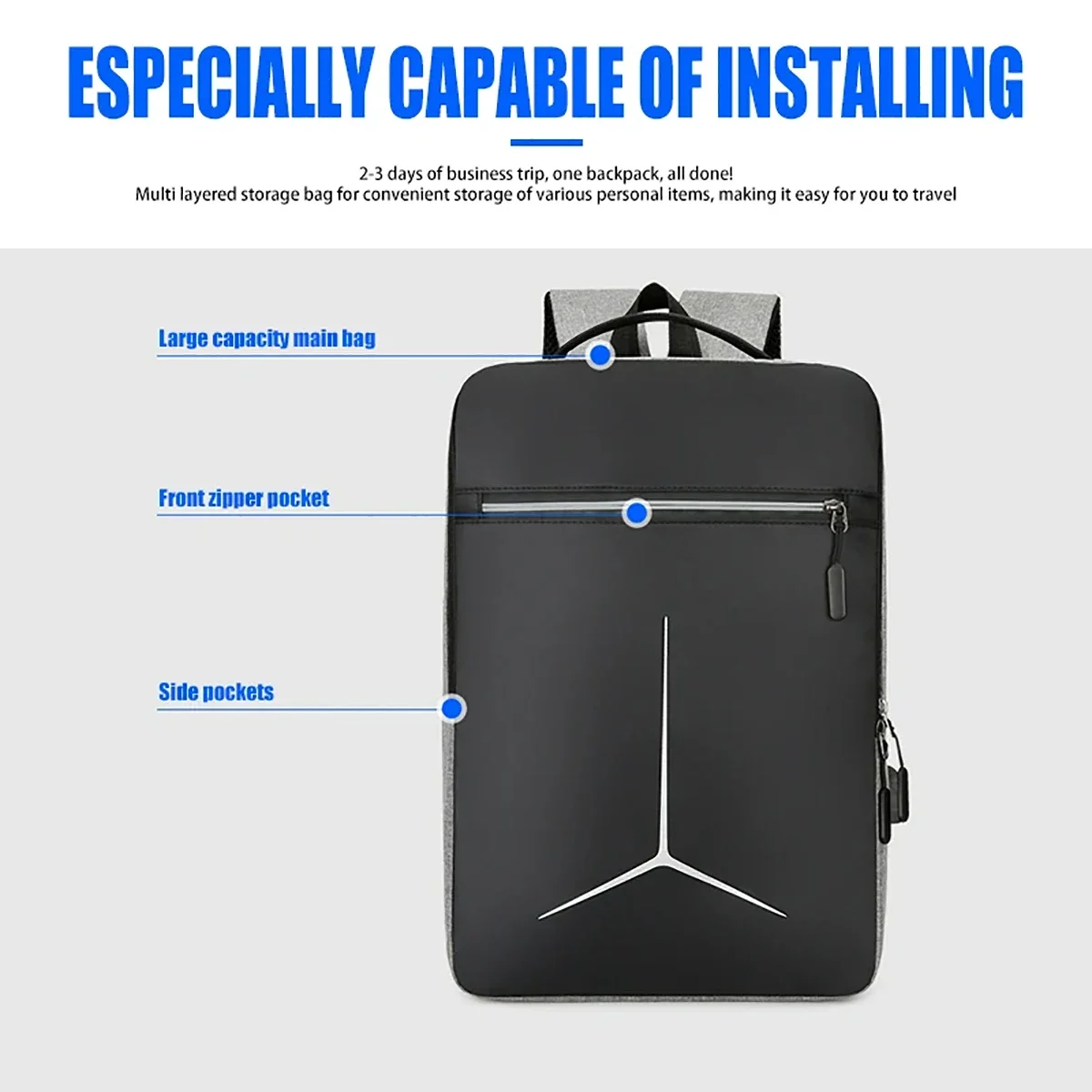 กระเป๋าเป้สะพายหลังกันขโมยแบบก - Laptop Backpack Anti Theft บทวิจารณ์และราคา